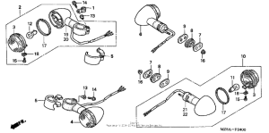 VT600CD Задний фонарь