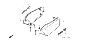 GL1500A Боковая крышка