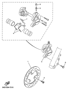 YN50R Передний суппорт