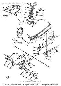 XS650B Топливный бак