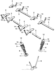 CB750 Valve + rocker arm