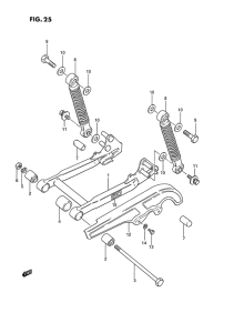 JR50 Маятник задний