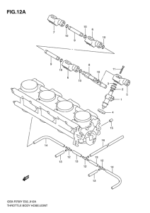 GSX-R750 Throttle body hose / joint