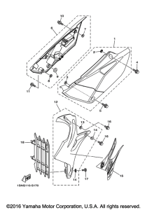 YZ85H Боковые обтекатели