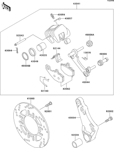 ZR550 Rear caliper(zr550-b4)