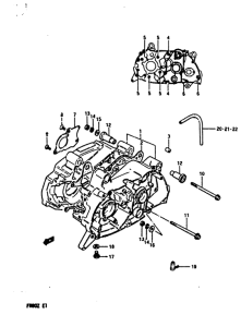 FR80 Картер двигателя