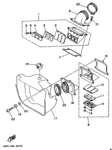 TZ250 Впускная система