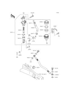 KL110 Задний торм цилиндр