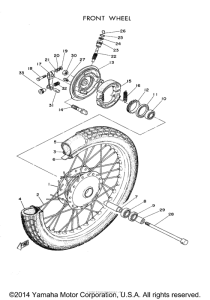 MG1T Переднее колесо