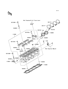 ZX1000 Головка цилиндров