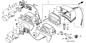 CA125 Taillight unit ass`y