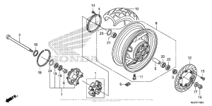 ST1300P (ABS) Переднее колесо
