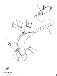 YZ80 Выхлопная система