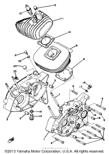 YZ80E Блок цилиндров