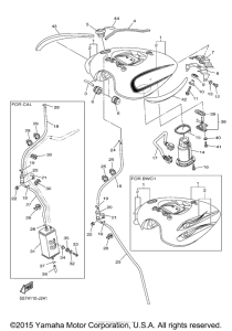 XVS950A Топливный бак