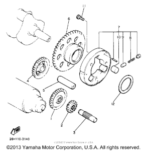 XVZ12DWC Муфта стартера