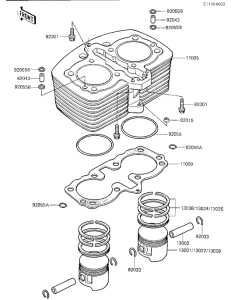 KZ250 Cylinder / pistons