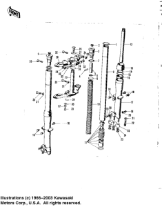  Вилка передней оси
