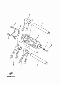 MTT690P-AB Shift cam & fork