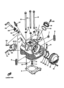 BW350 BW350U Головка цилиндров