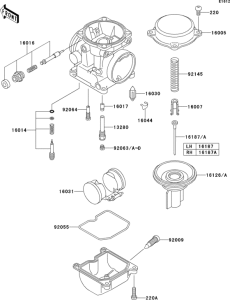 EJ650 Карбюратор в разборе