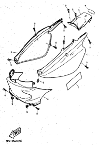 CW50RS Боковые обтекатели