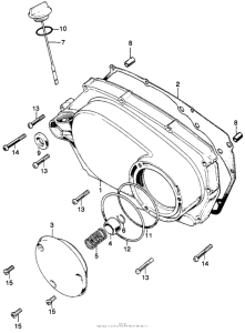 CL175 Крышка картера правая
