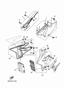 YZ125 サイドカバ-