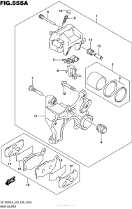 DL1000 (ABS) Задний суппорт