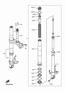 YZF-R1 Передняя вилка