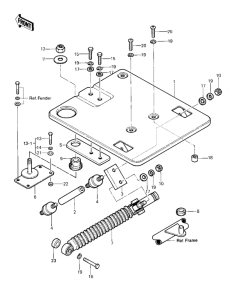 KZ1000 Багажник