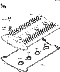ZX900 Крышка головки цилиндров