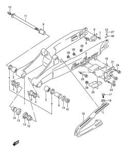 RMX250 Маятник задний