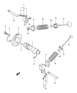 AN250 Распред вал / клапана