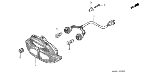 CBR900RR Taillight unit ass`y