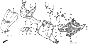 SFX50 Front fender / step floor