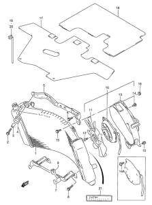 GSX250 Радиатор