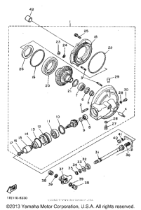 XV750G Ведущий вал