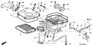 GL1800 (ABS) Воздушный фильтр
