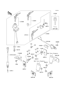 EX250 Замок зажикания