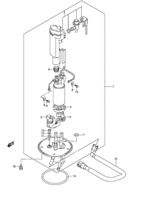 GSX1400 Топливный насос