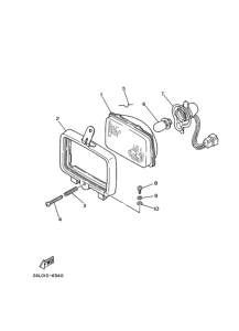YSR80 Headlight assy