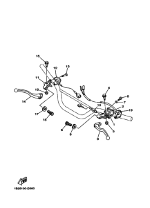 TTR125E Interruptor  manillar&palanc