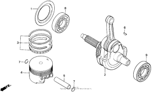 XR600R Коленвал