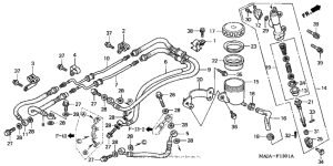 ST1100 (ABS/ TCS) Rear brake master cylinder (2)