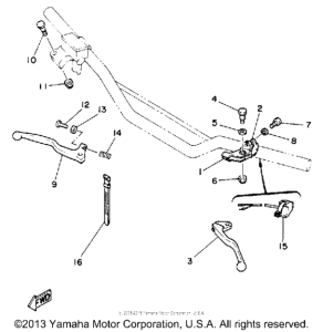 YZ250U Рулевые переключатели