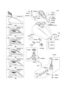 VN1500 Fuel tank(1 / 2)(vn1500-e2-e4)