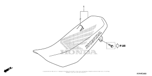 CRF110F Сиденье