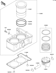 EL250 Цилиндр и поршни