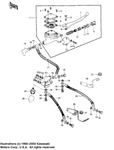 KZ1000 Передний тормозной цилиндр